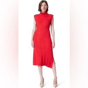 Dee Ocleppo Chic Red Midi  Dress